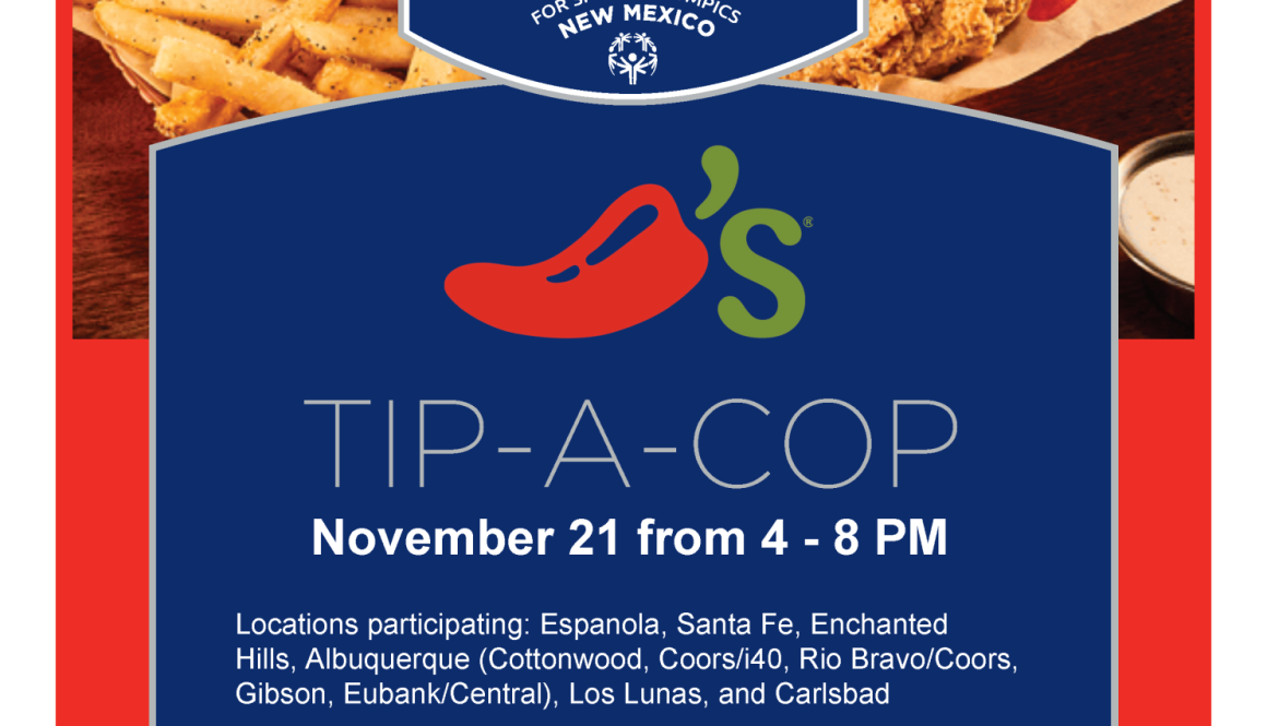 2024 NMLETR Nov 21 Chilis Tip a Cop flyer