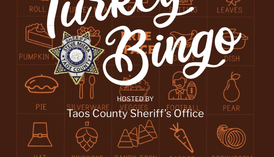 2025 NMLETR Nov 23 Taos Turkey Bingo