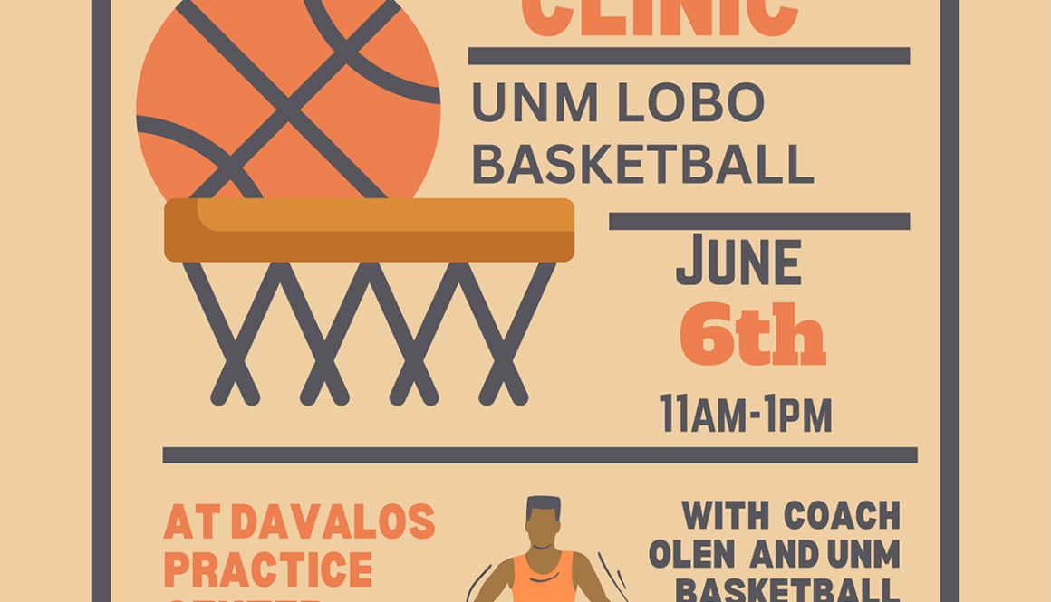 UNM Basketball Clinic June Flyer Registration